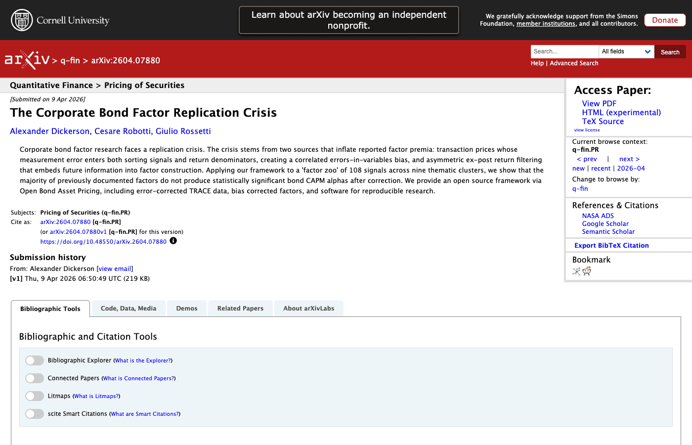 A New Paper Says the Corporate Bond 'Factor Zoo' Is a Replication Crisis: Most Factors Fail Once You Fix the Data