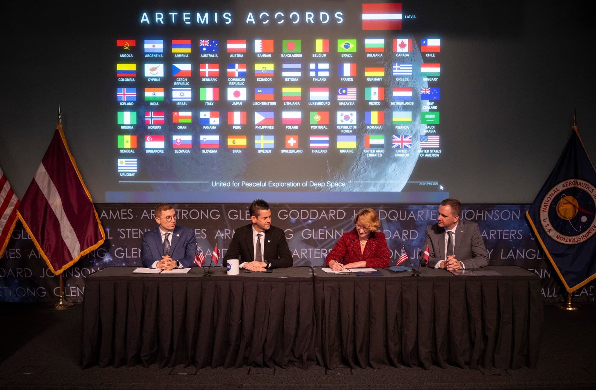 Latvia Signs Artemis Accords as 62nd Nation, Expanding NASA's Lunar Coalition