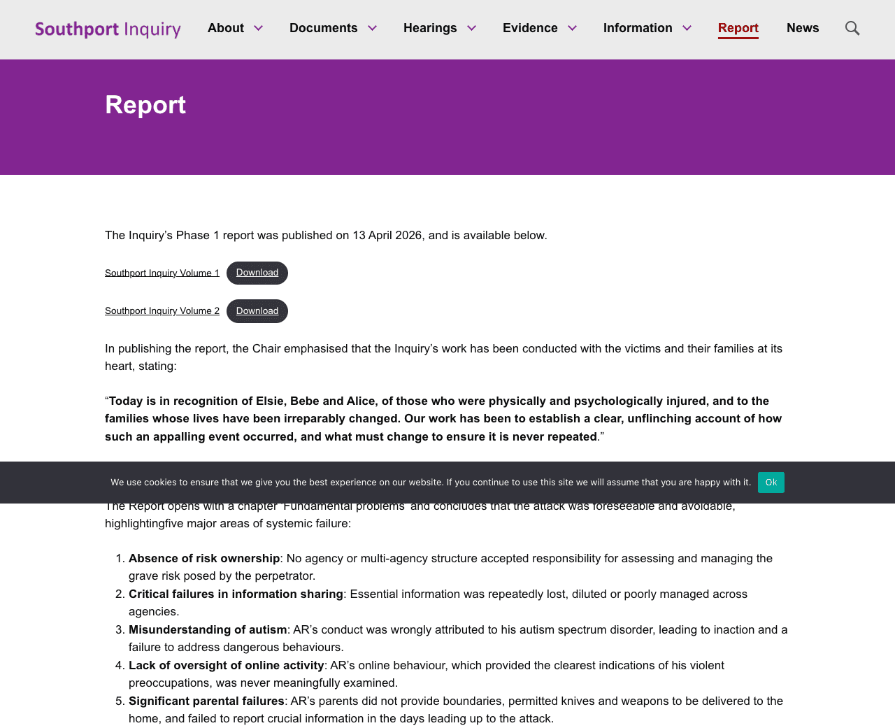 Southport Inquiry: Attack on Children's Dance Class 'Could Have Been and Should Have Been Prevented'